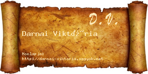 Darnai Viktória névjegykártya