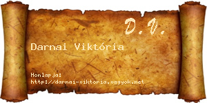 Darnai Viktória névjegykártya