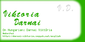 viktoria darnai business card